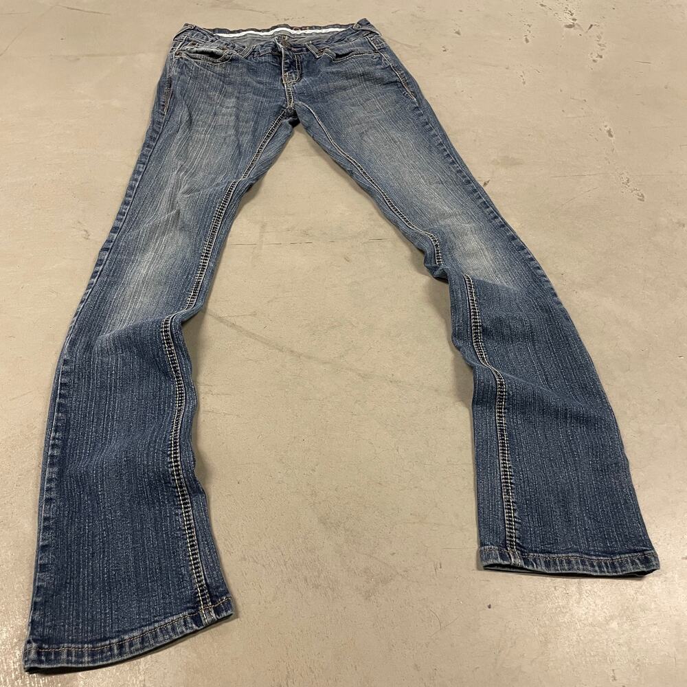 Y2K rue21 faded low rise bootcut jeans 24x33